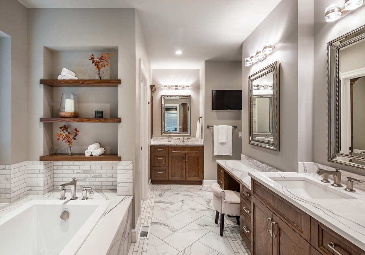 master bathroom remodel Linden Estates Omaha
